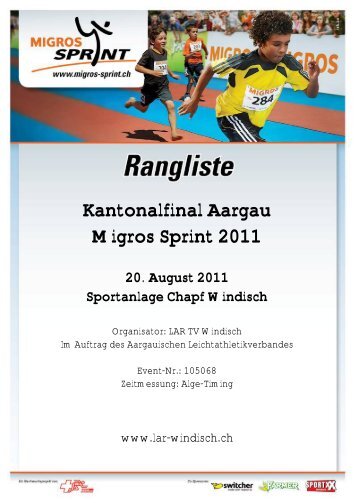 Kantonalfinal Aargau Migros Sprint 2011