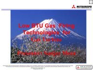 Low BTU Gas Firing Technologies for Gas Turbine