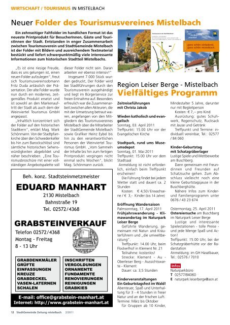 Gemeindezeitung 2011/2 (9,92 MB) - Mistelbach