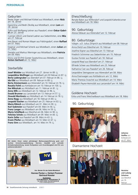 Gemeindezeitung 2011/2 (9,92 MB) - Mistelbach