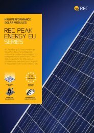 Rec Peak Energy EU series datasheet