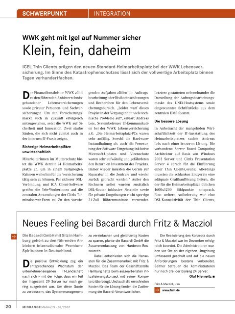 schwerpunkt - Midrange Magazin