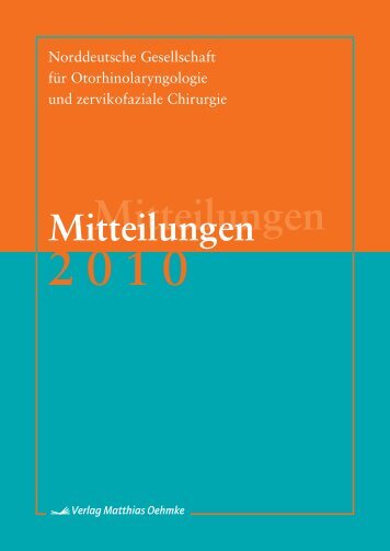 Mitteilungen 2010 - Norddeutsche Gesellschaft fÃ¼r ...