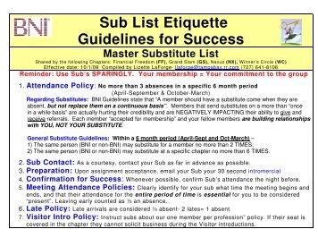 BNI Master Substitute List 4-30-10.pdf