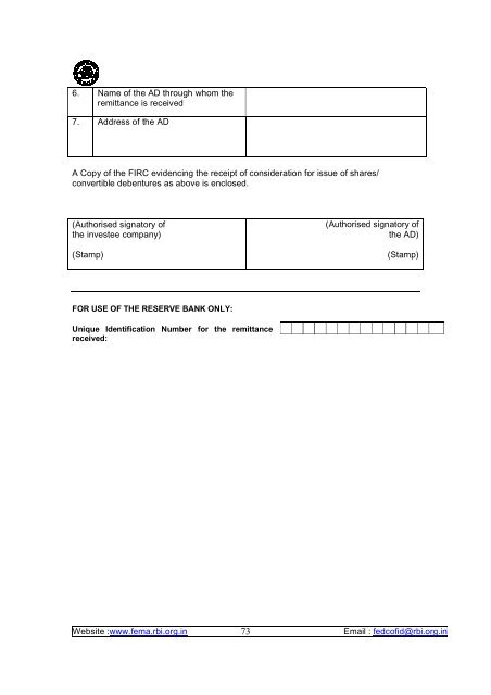 Fema Forms CA. Anshuman Chaturvedi 23June 12