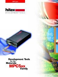 MPC5 - Hitex Development Tools