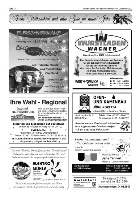 Amtsblatt Dezember - Mittelherwigsdorf