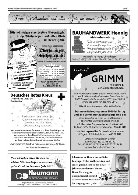 Amtsblatt Dezember - Mittelherwigsdorf