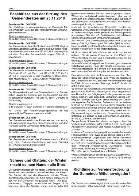 Amtsblatt Dezember - Mittelherwigsdorf