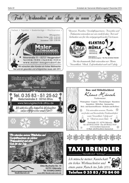 Amtsblatt Dezember - Mittelherwigsdorf