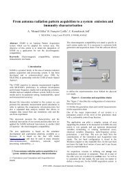 From antenna radiation pattern acquisition to a system ... - SEE