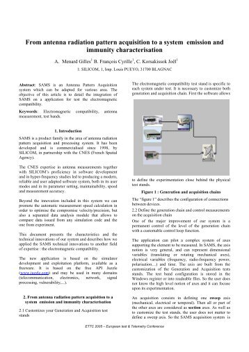 From antenna radiation pattern acquisition to a system ... - SEE