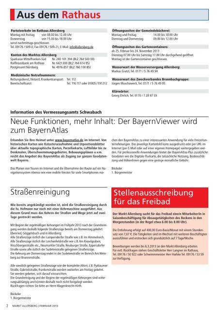 OKTOBER 2012 | MARKT ALLERSBERG - SEIFERT Medien