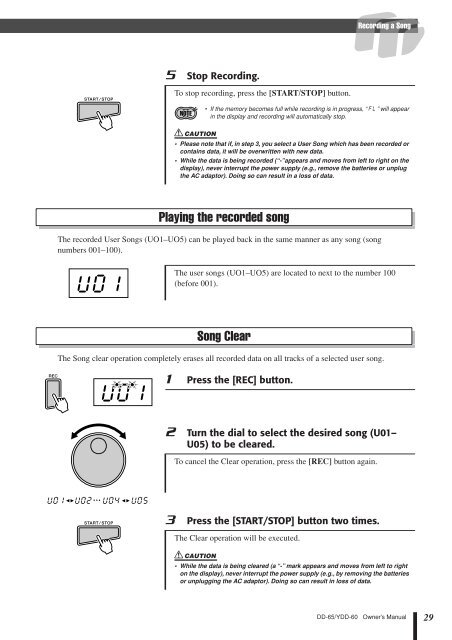 DD-65/YDD-60 Owner's Manual - zZounds.com