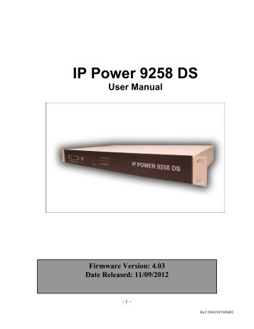 IP Power 9258 DS - Openxtra