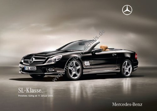 Preisliste Mercedes-Benz SL, 1/2010 - mobilverzeichnis.de