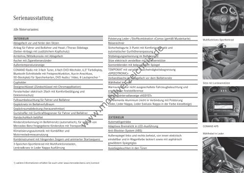 Preisliste Mercedes-Benz SL, 1/2010 - mobilverzeichnis.de