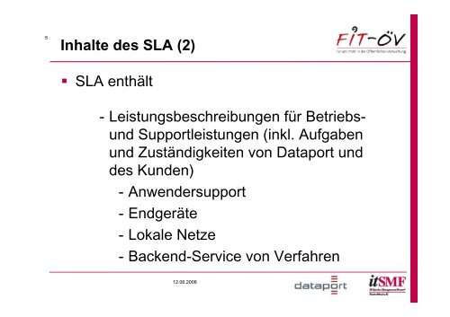 Service Level Agreement (SLA)