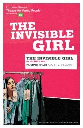 The invisible Girl - Young People's Theatre