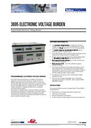 3695 ELECTRONIC VOLTAGE BURDEN - Haefely Test AG