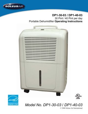 Danby Dehumidifier User Manual 50 Pint | Peatix