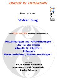 Seminar mit Volker - Tai Chi Forum Deutschland