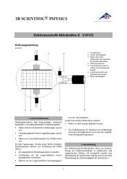 3B SCIENTIFIC® PHYSICS