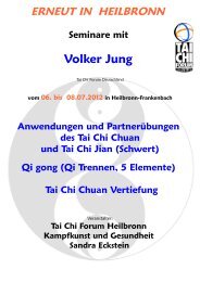 Volker Jung - Tai Chi Forum Deutschland