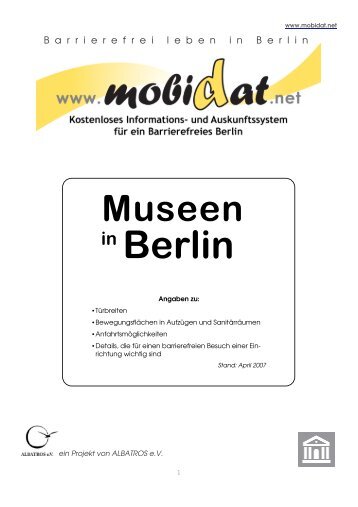 Museen in Berlin - Mobidat.net