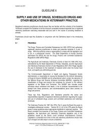 GUIDELINE 6 - Veterinary Practitioners Registration Board of Victoria