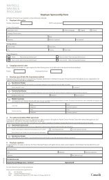 2013 Employer Sponsorship Form - Canada Savings Bonds