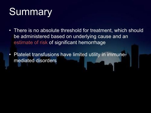 Approach to Thrombocytopenia