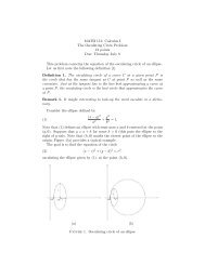 MATH 151: Calculus I The Osculating Circle Problem 12 points Due ...