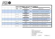 hvac drawing list-gilon tunnels