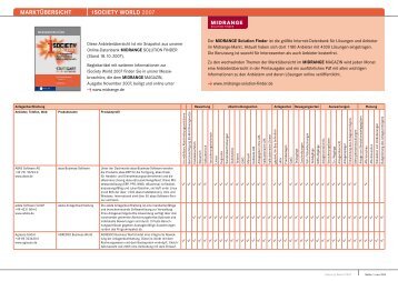 MARKTÃœBERSICHT -iSOCIETY WORLD 2007 - Midrange Magazin