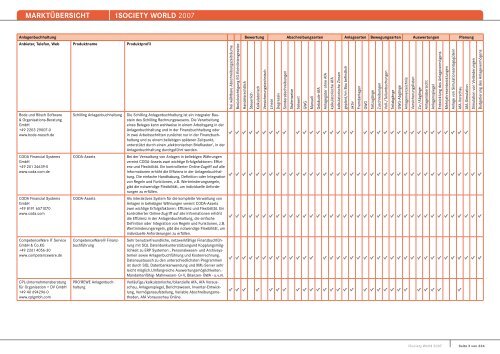 MARKTÃœBERSICHT -iSOCIETY WORLD 2007 - Midrange Magazin