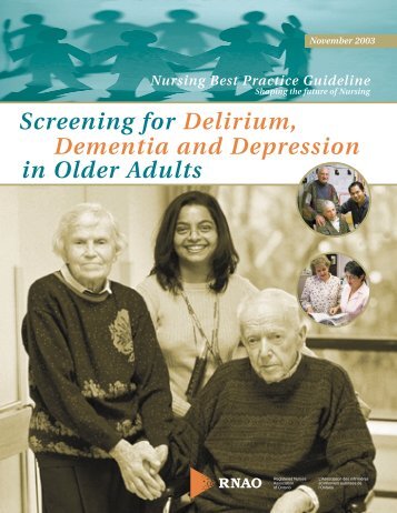 Screening for Delirium, Dementia and Depression in Older Adults