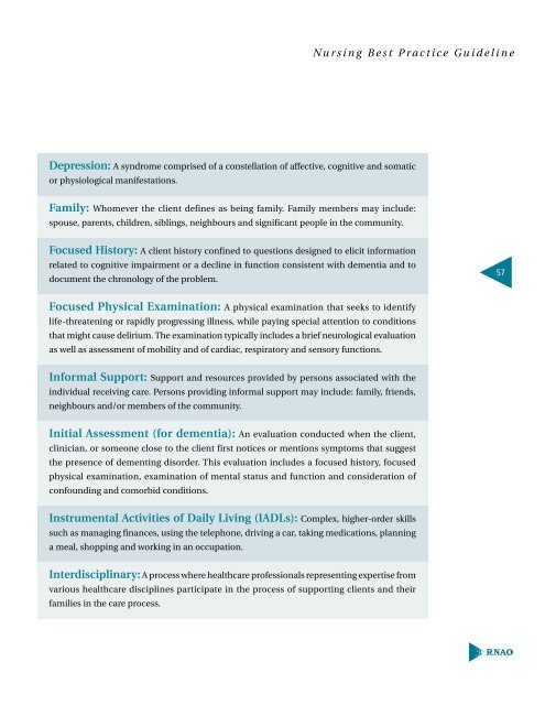 Screening for Delirium, Dementia and Depression in Older Adults