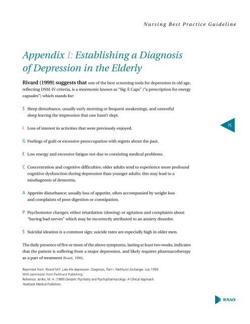 Screening for Delirium, Dementia and Depression in Older Adults