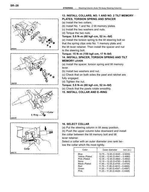 Auto Tilt Away Steering Column - CelicaTech