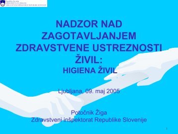 nadzor nad zagotavljanjem zdravstvene ustreznosti Å¾ivil