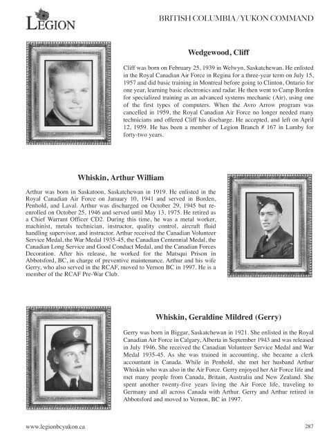 Volume 6 - Legion BC/Yukon Command Website