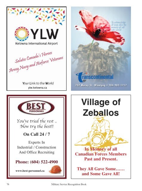Volume 6 - Legion BC/Yukon Command Website