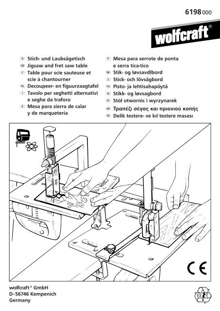 wolfcraftÃ‚Â® GmbH D - 56746 Kempenich Germany D Stich- und ...