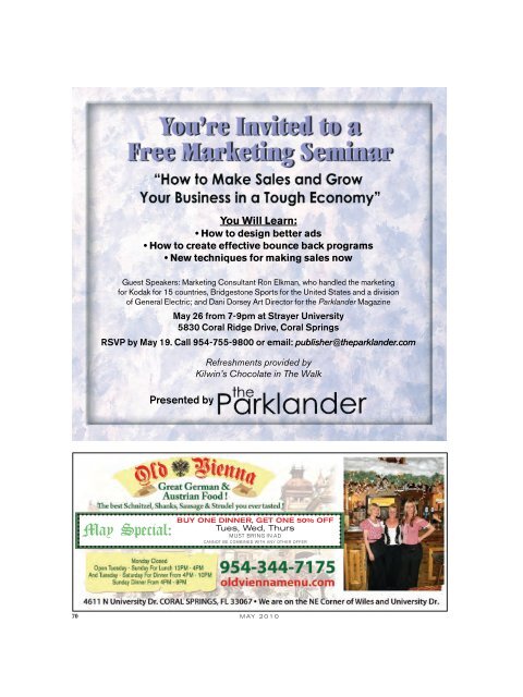 celebratingour 2 0 thyear - The Parklander Magazine