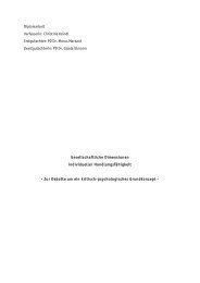 Diplomarbeit 1998, Auszug, PDF - Ferienuni Kritische Psychologie ...