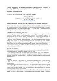 Lire la proposition de communication - Colloque international des ...