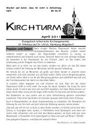 April 2011 - Ev: Kirchengemeinde Nürnberg-Mögeldorf