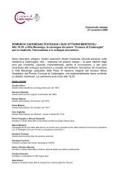 Page 1 Comunicato stampa 27 novembre 2008 DOMENICA ...