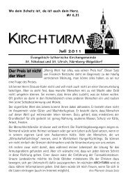 Juli 2011 - Ev: Kirchengemeinde Nürnberg-Mögeldorf